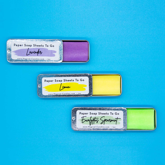 Magical Soap Sheets - Set of 3 tins - Free Shipping