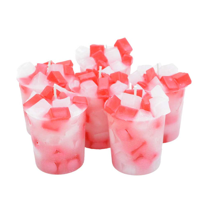 Votive Candles-Christmas Candles-Peppermint