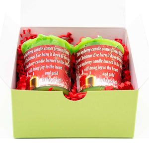 Bayberry Candles Gift Box with Bayberry Poem