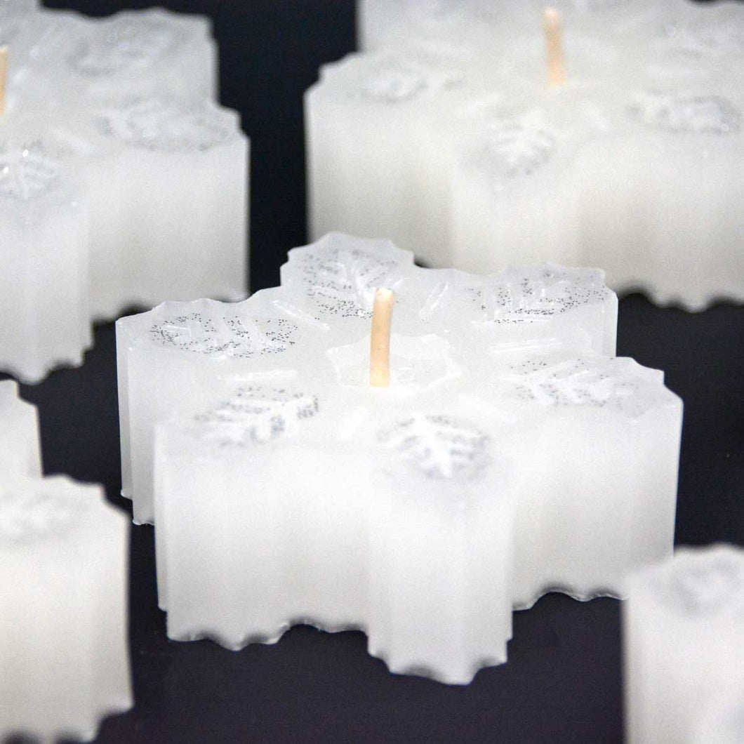 Christmas Candles - Snowflakes Candles