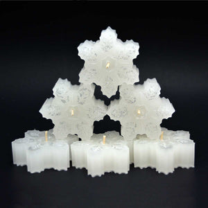 Christmas Candles - Snowflakes Candles