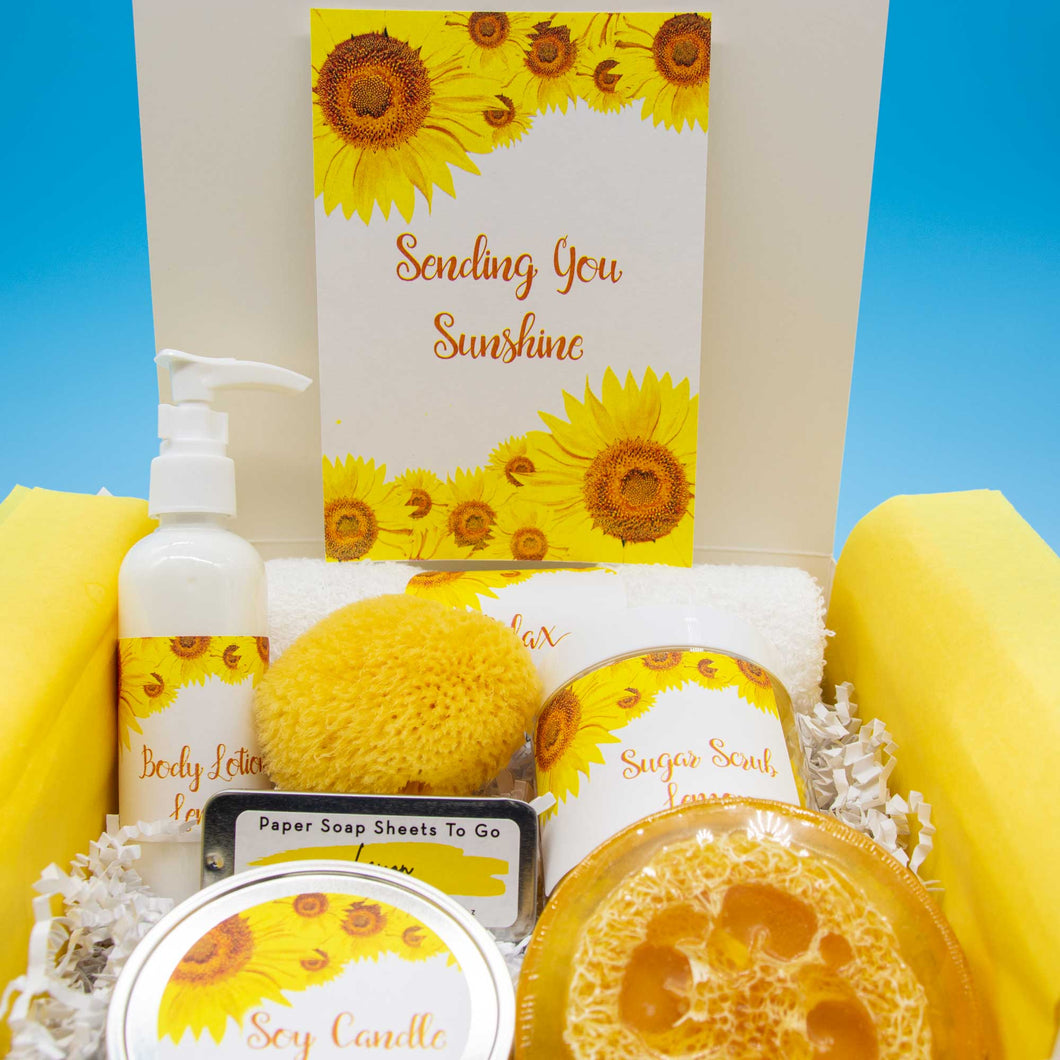 Sending you Sunshine Personalized Spa Gift Box