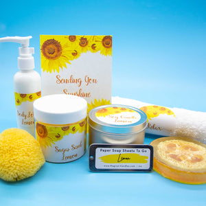 Sending you Sunshine Personalized Spa Gift Box