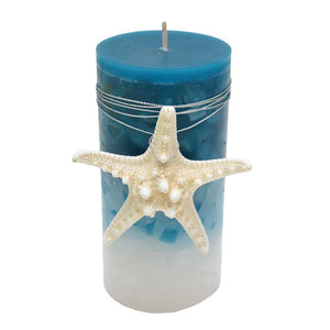 Pillar Candle with Starfish