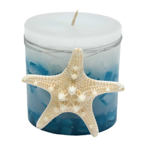 Pillar Candle with Starfish